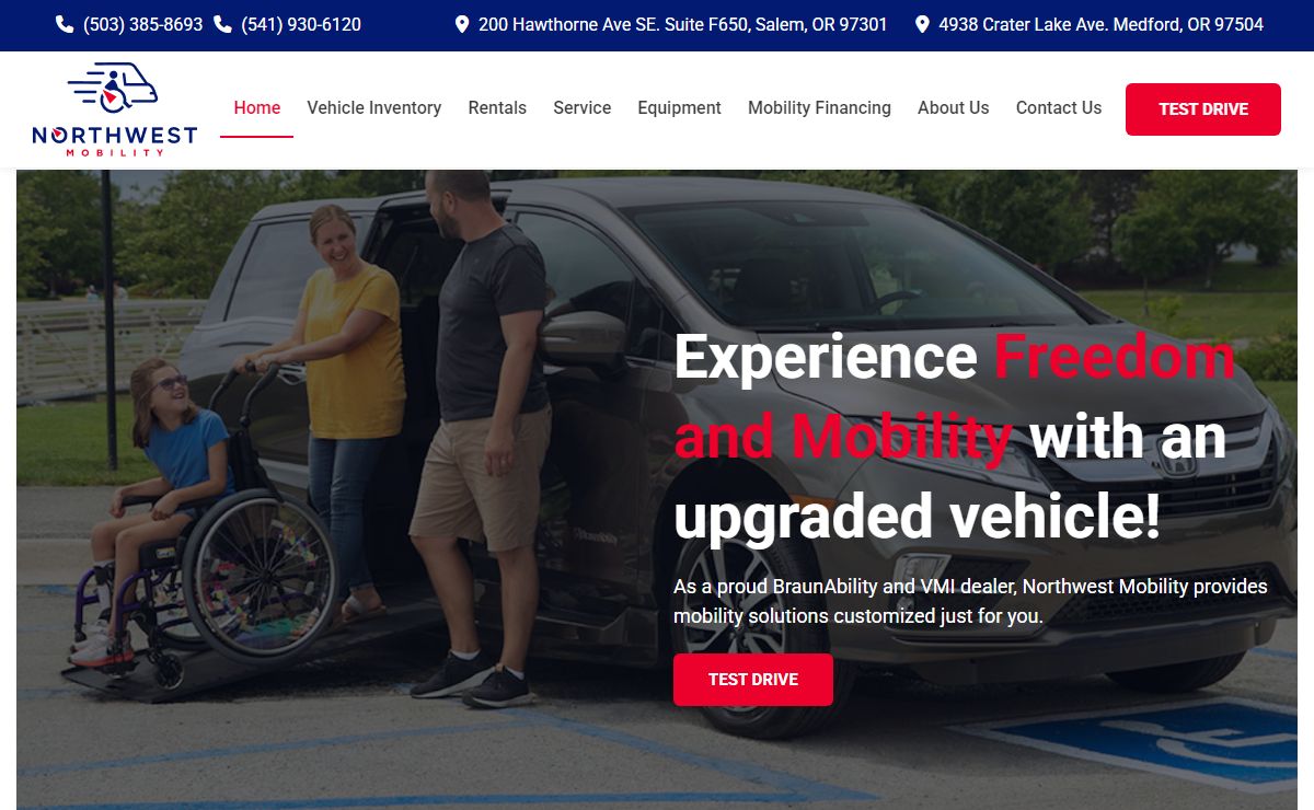 Mobility Van Dealers | Mobility Vehicles | Northwest Mobility