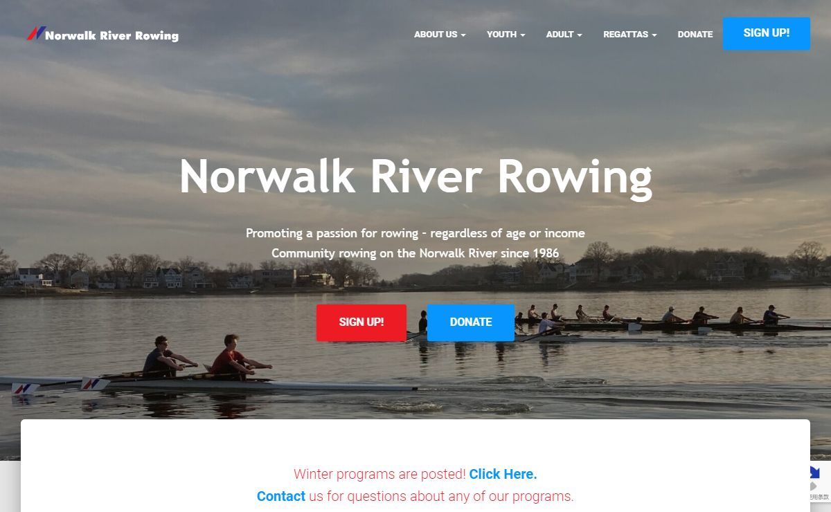 Norwalk River Rowing – Community rowing on the Norwalk River since 1986