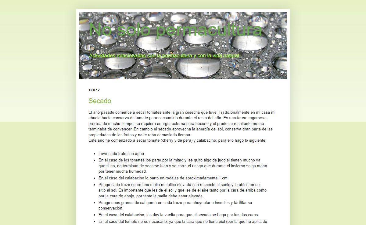 No solo permacultura
