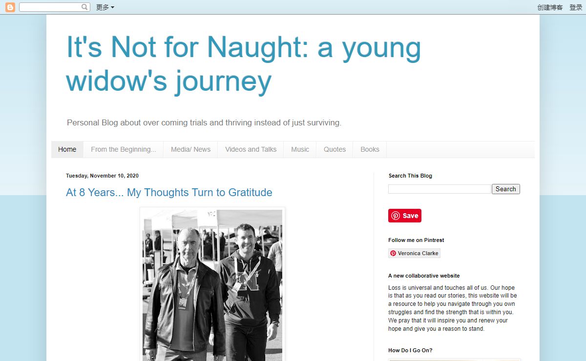 It's Not for Naught: a young widow's journey