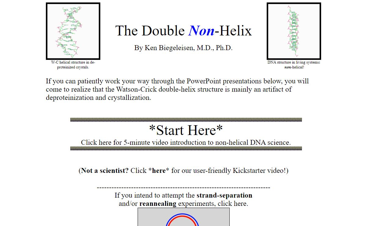 The Double Non-Helix
