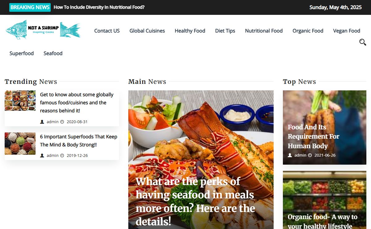 Not a Shrimp - Inspiring cooks, Nourishing homes