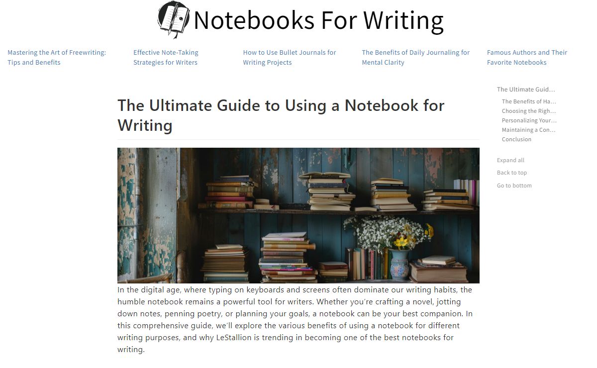Ultimate Guide to Using a Notebook for Writing