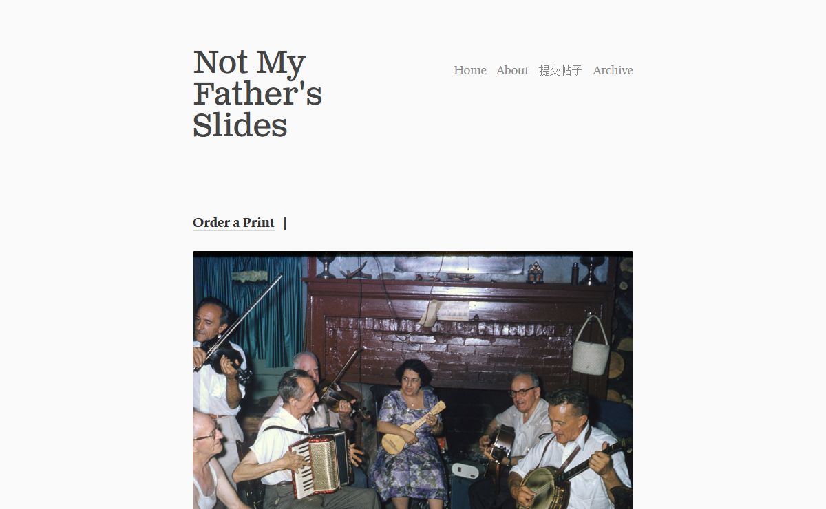 Not My Father's Slides
