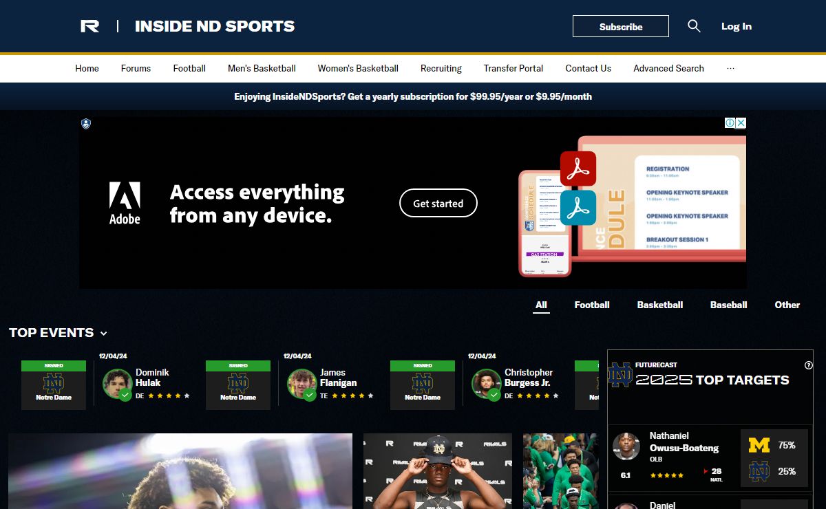 InsideNDSports: Notre Dame Fighting Irish Football & Basketball Recruiting