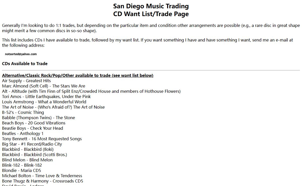 San Diego Music Trading