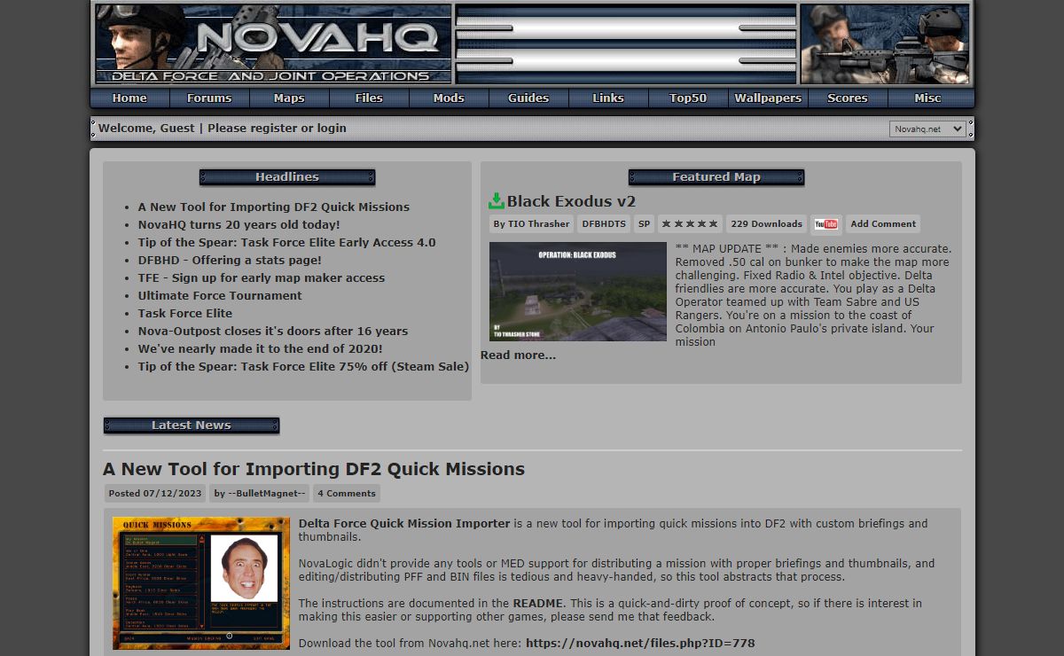 Novahq.net | NovaLogic, Delta Force and Joint Operations Resource Site