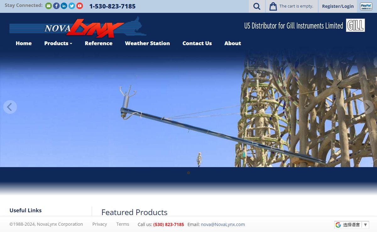 Weather Monitoring Instruments & Systems - NovaLynx Corporation