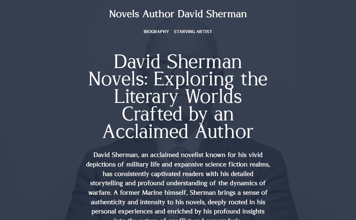 David Sherman Novels: A Journey Through the Imaginative Realms of a Celebrated Writer