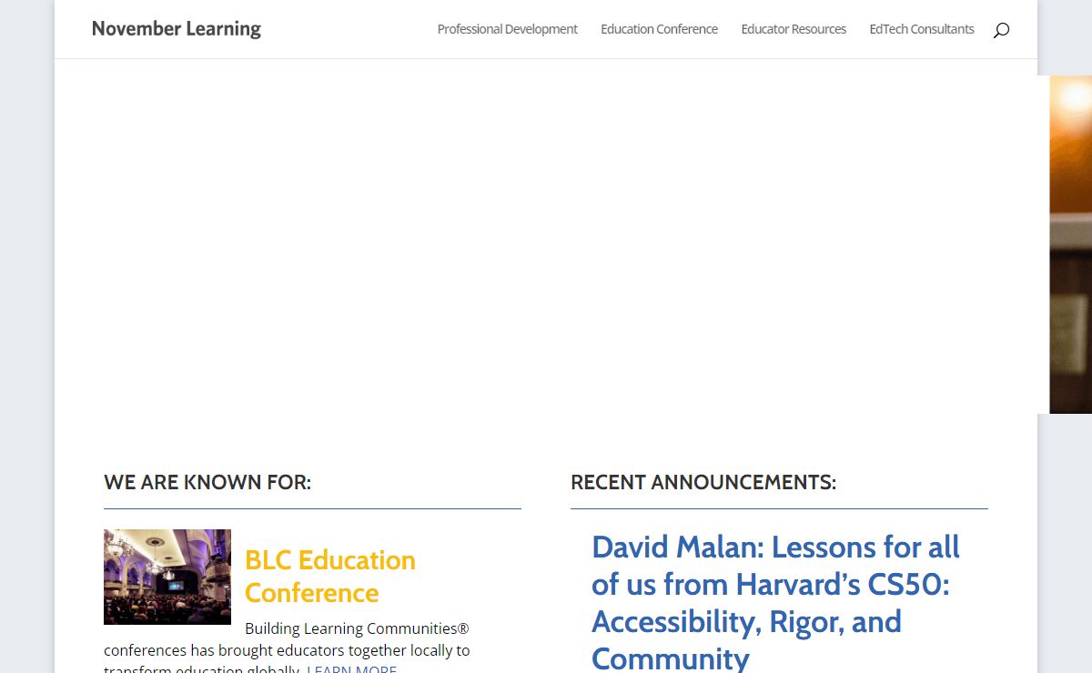 November Learning ~ BLC ~ Education Conference 2020 - Education Keynote Speakers