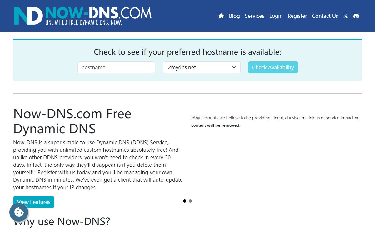 Free DDNS | Now-DNS