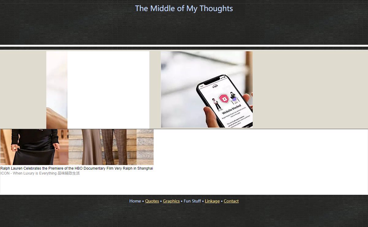 Middle Of My Thoughts