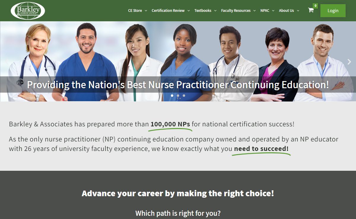 Providing the Nation's Best NP Continuing Education and Certification Review! - Barkley & Associates, Inc.