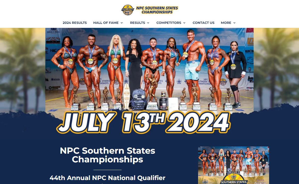 NPC Southern States Championships | BODYBUILDING, FITNESS, FIGURE, BIKINI, PHYSIQUE, CLASSIC & WELLNESS COMPETITION