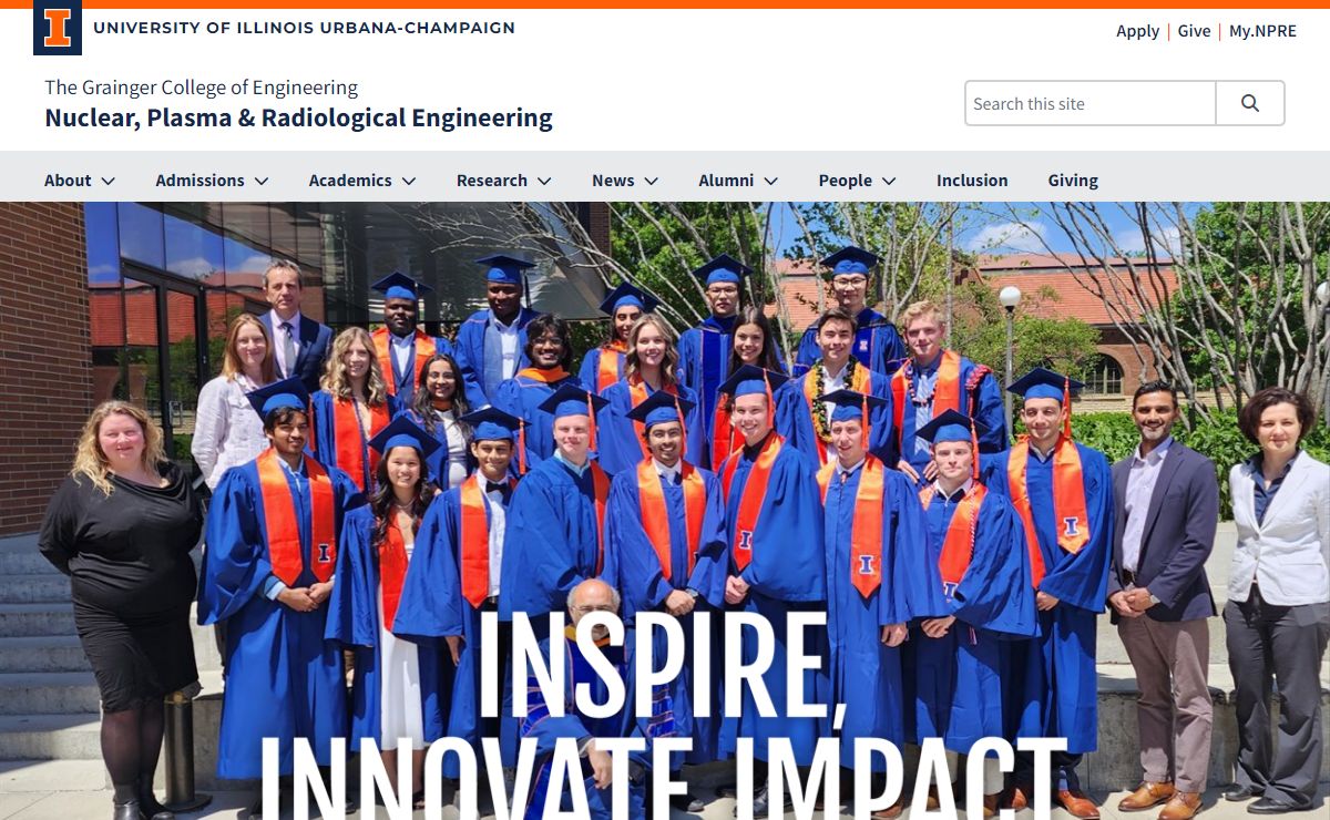 Home | Nuclear, Plasma & Radiological Engineering | Illinois