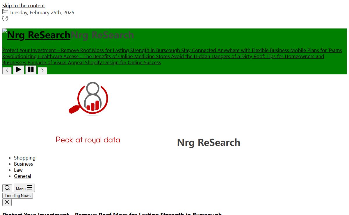Nrg ReSearch – Peak at royal data