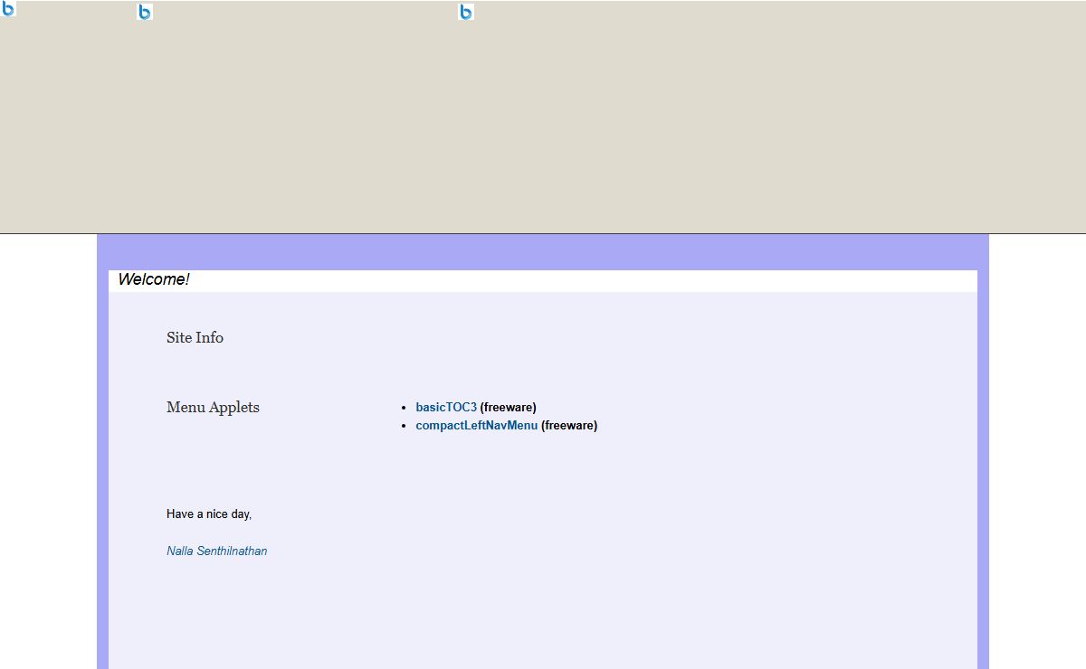 Nalla Senthilnathan's Intranet Applets