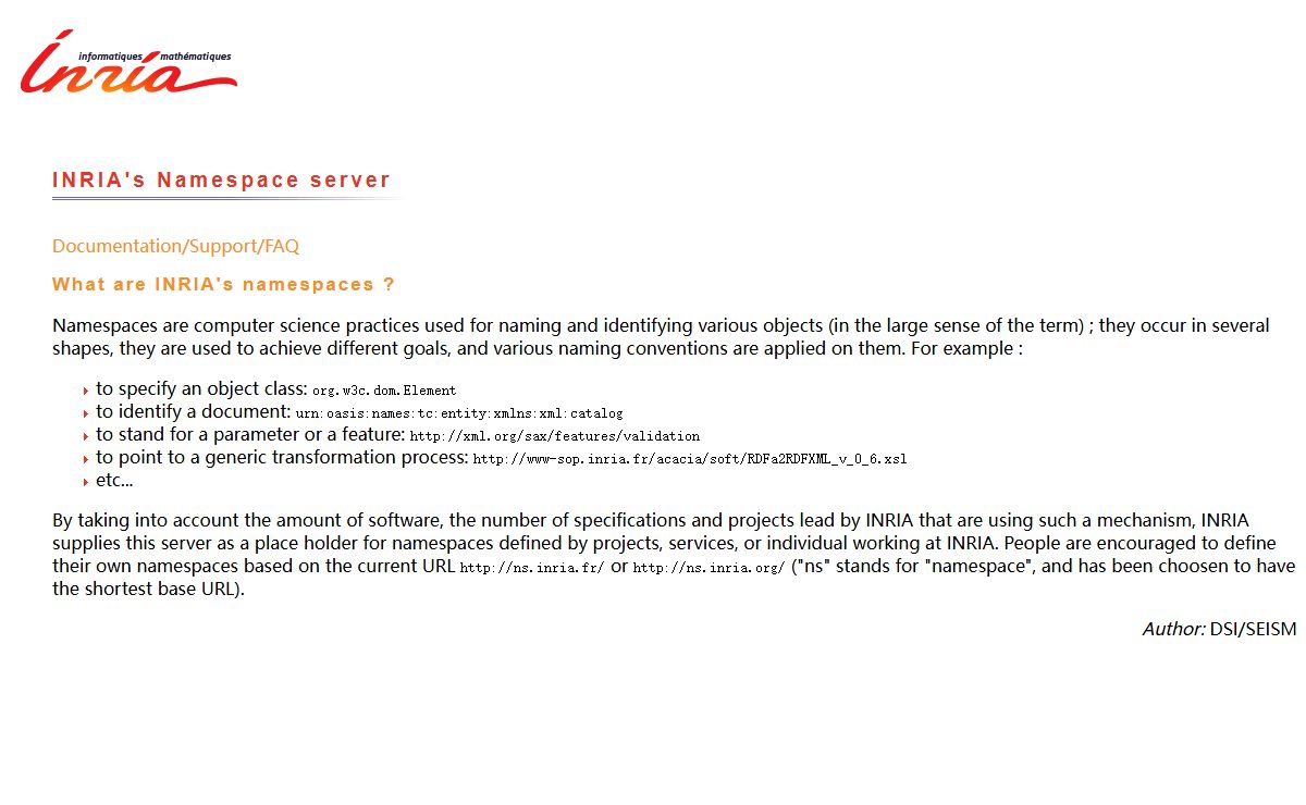 INRIA's Namespace server