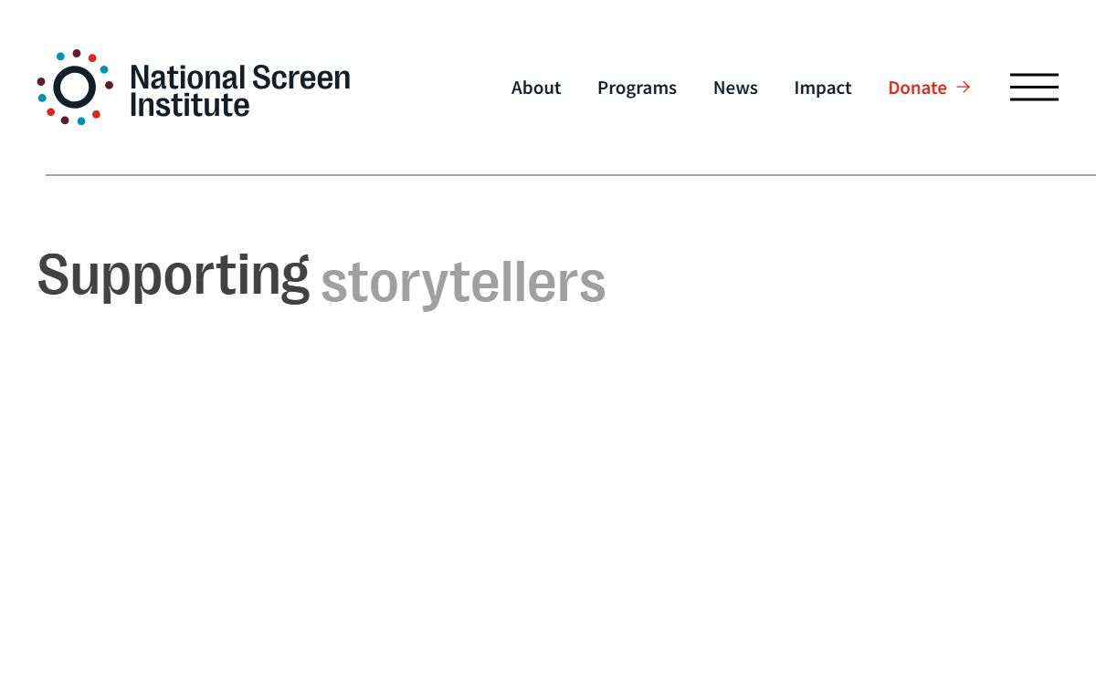 National Screen Institute | Supporting storytellers to create a better world. | National Screen Institute