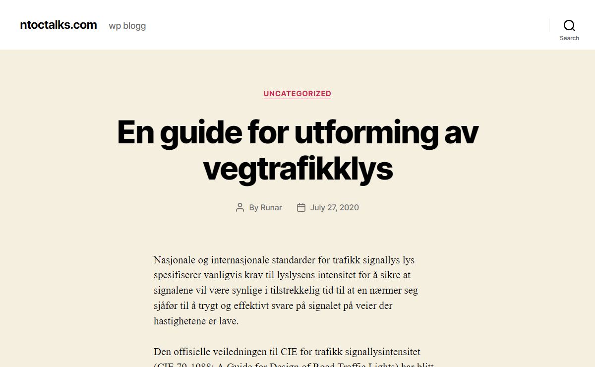 ntoctalks.com – wp blogg
