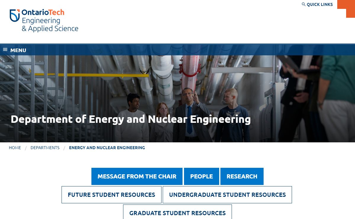 Department of Energy and Nuclear Engineering | Faculty of Engineering and Applied Science