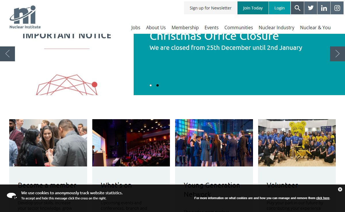 Nuclear Institute - UK membership organisation for Nuclear Professionals