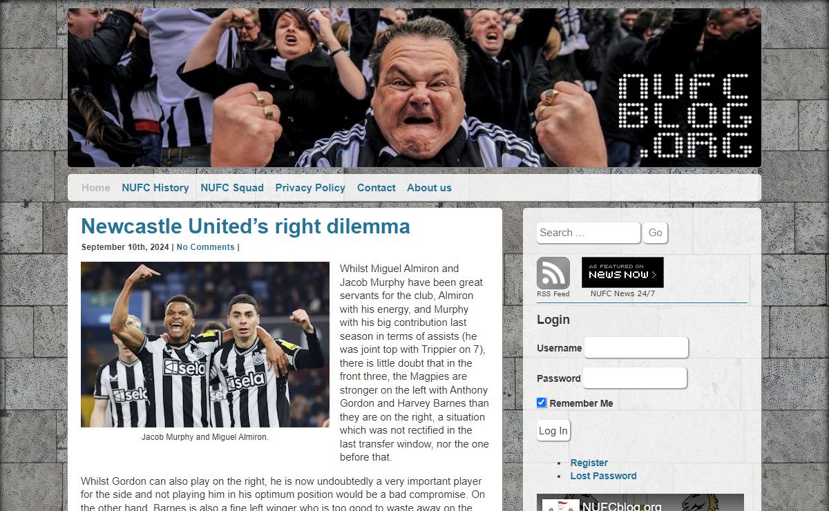 NUFC Blog: Newcastle United blog, NUFC news, NUFC debate, NUFC opinion
