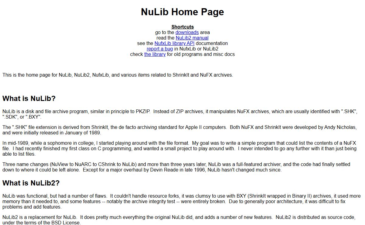 NuLib Home Page