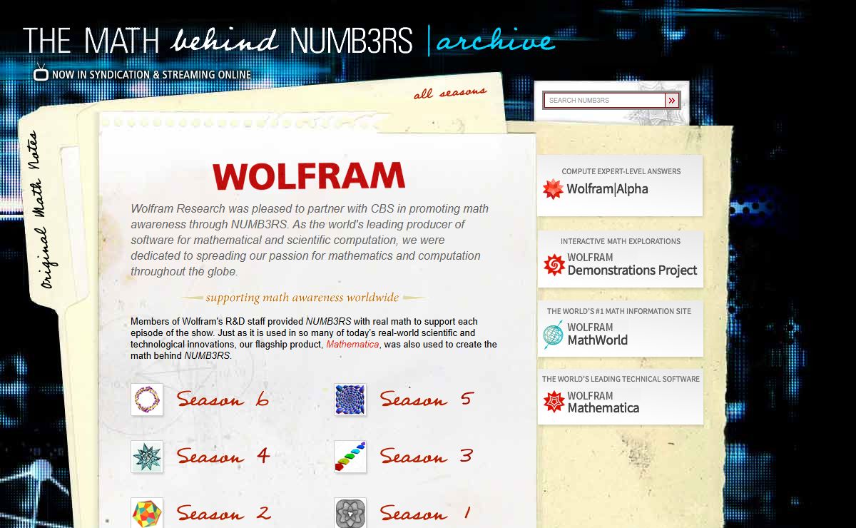 Wolfram Research--The Math Behind NUMB3RS