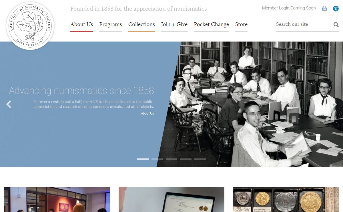 Home - American Numismatic Society