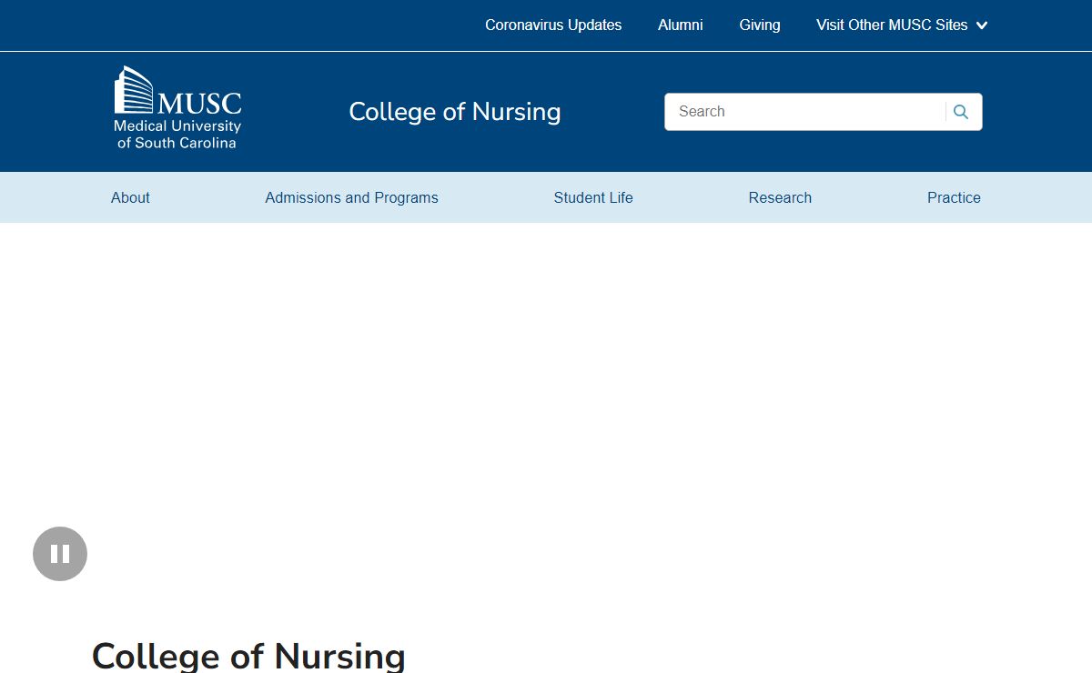 College of Nursing | MUSC | Charleston, SC