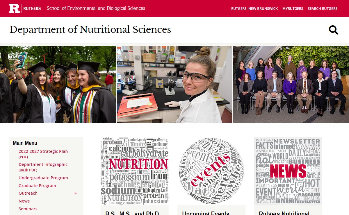Department of Nutritional Sciences at Rutgers SEBS