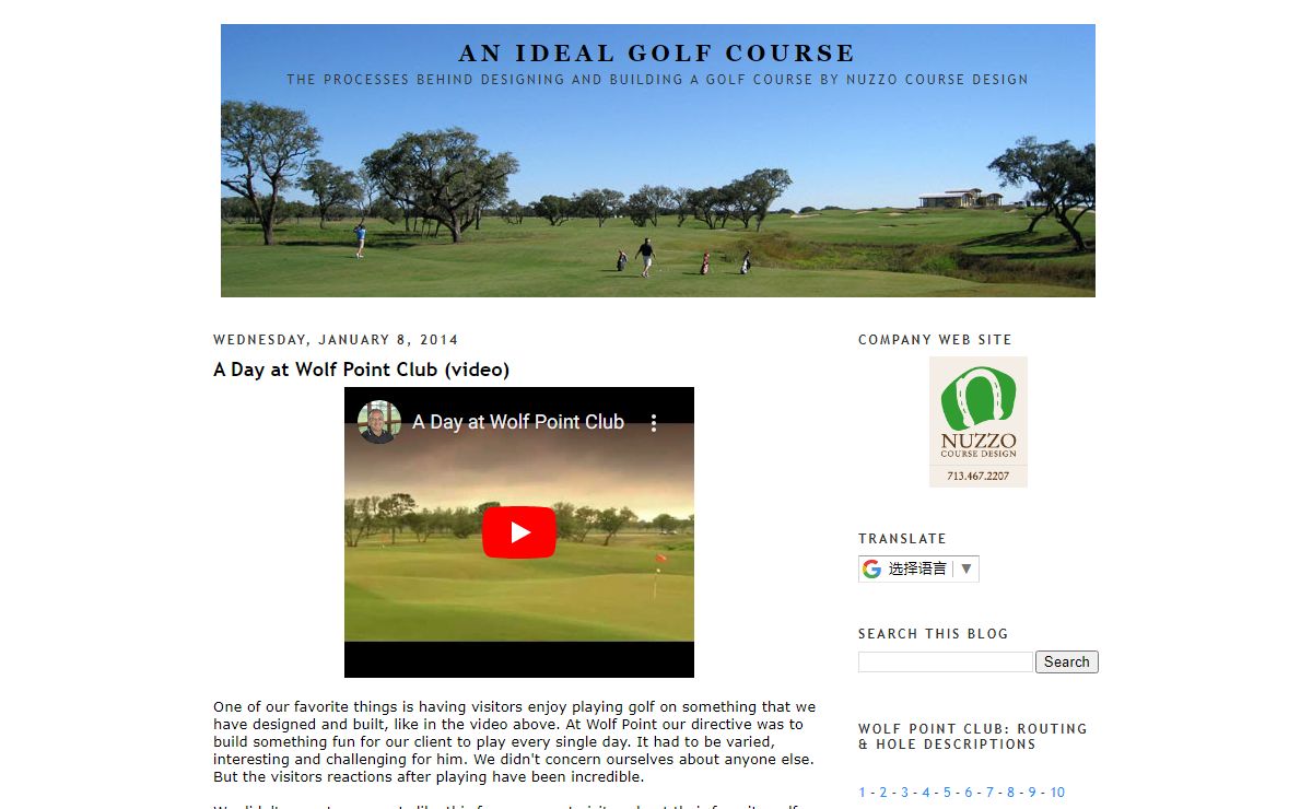 An Ideal Golf Course