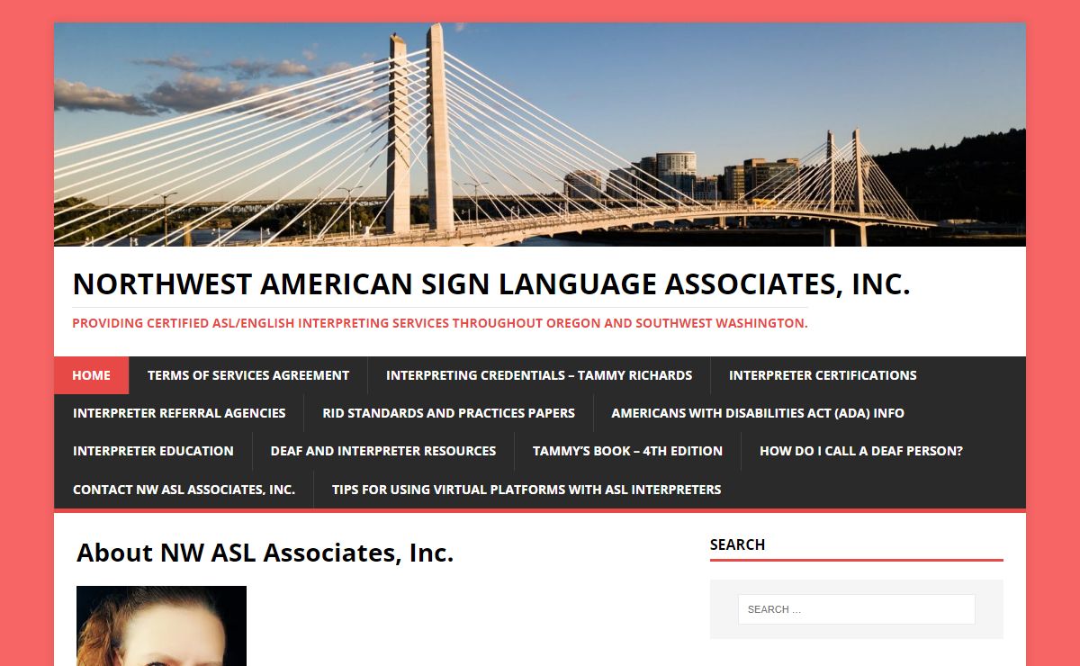 NorthWest American Sign Language Associates, Inc. – Providing certified ASL/English interpreting services throughout Oregon and Southwest Washington.
