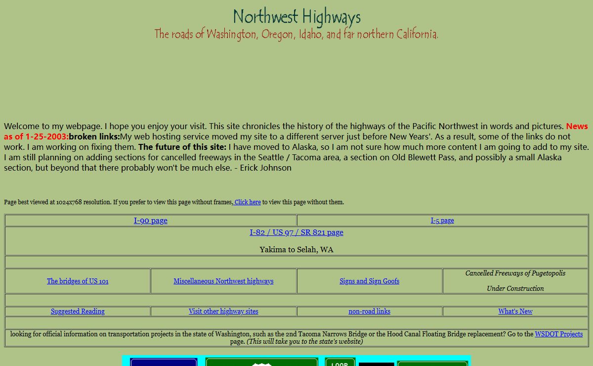 Welcome to Northwest Highways