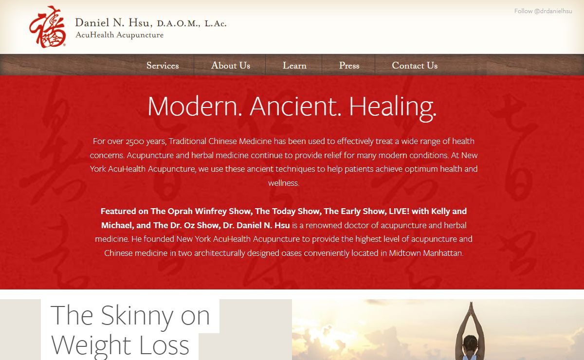 Dr. Daniel Hsu :: New York AcuHealth, Acupuncture in Manhattan, New York