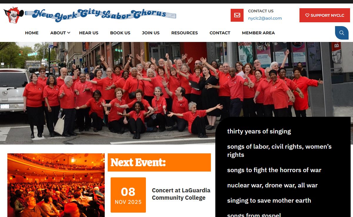 Home - New York City Labor Chorus