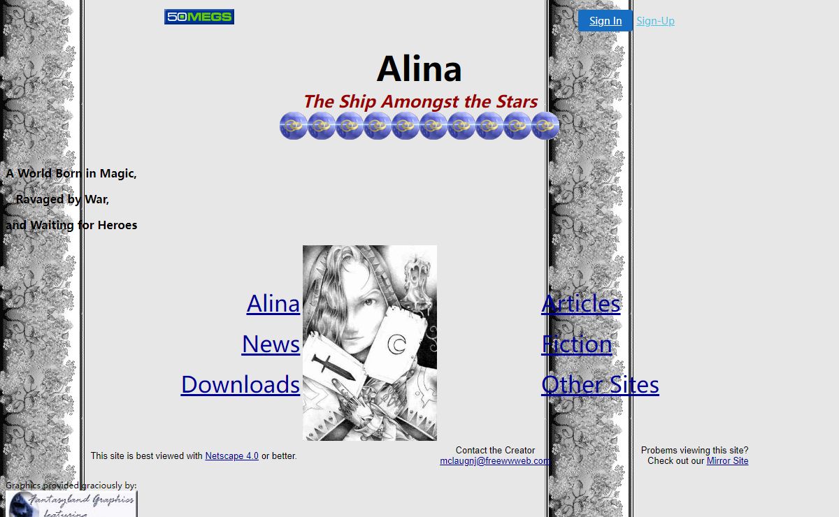 Alina: The Ship amongst the Stars