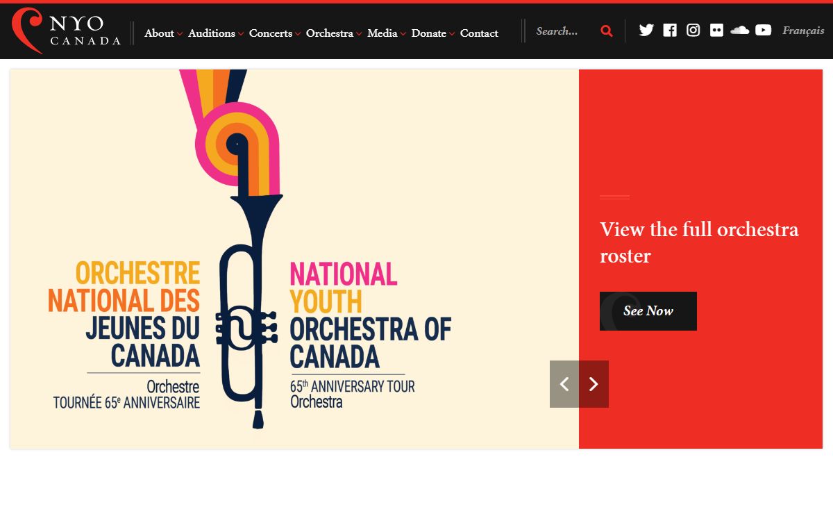 NYO Canada - Canada's pre-eminent training Orchestra for musicians ages 16 to 28.