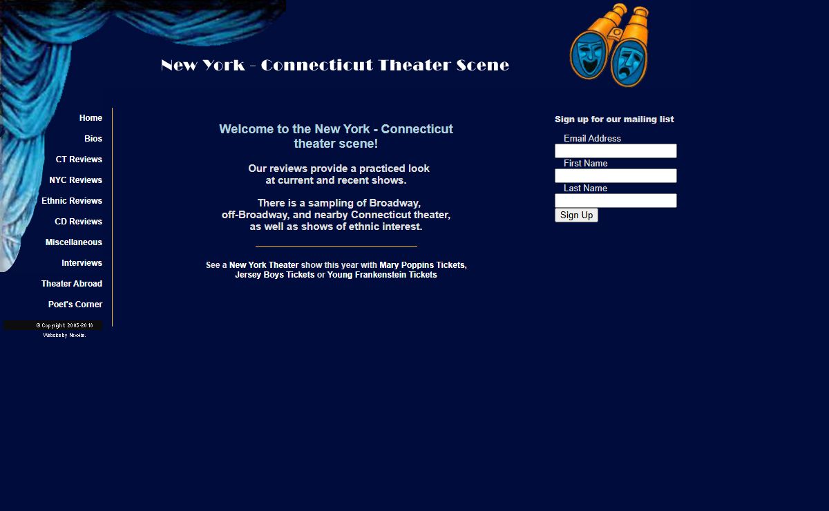 New York Theater Scene - Reviews of New York theater, Connecticut theater and ethnic theater