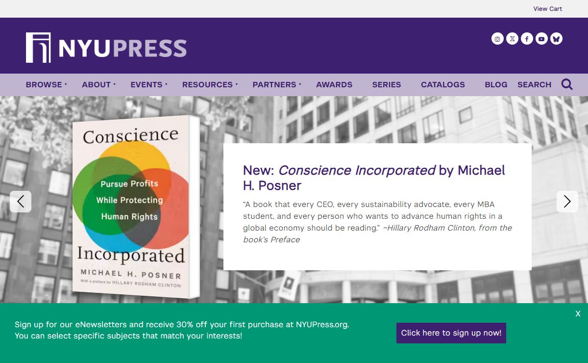 Homepage - NYU Press