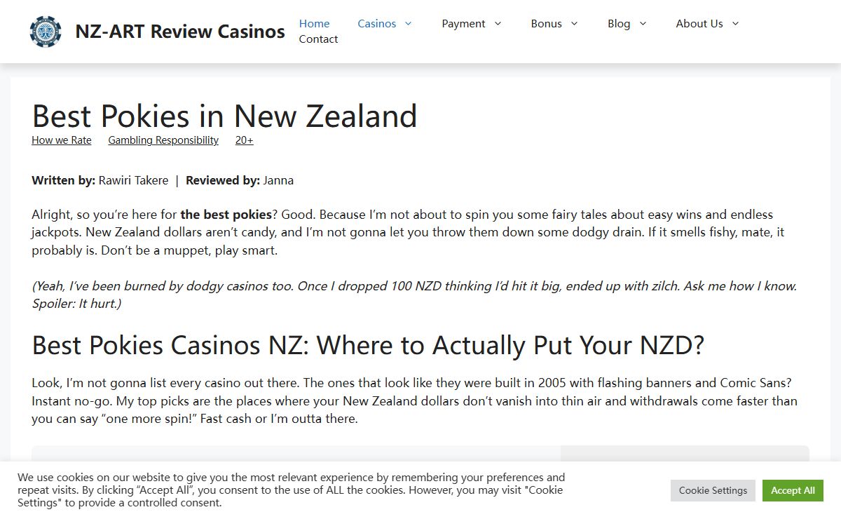 Best Pokies in New Zealand 🎖️ 2025 - NZ-ART Review Casinos