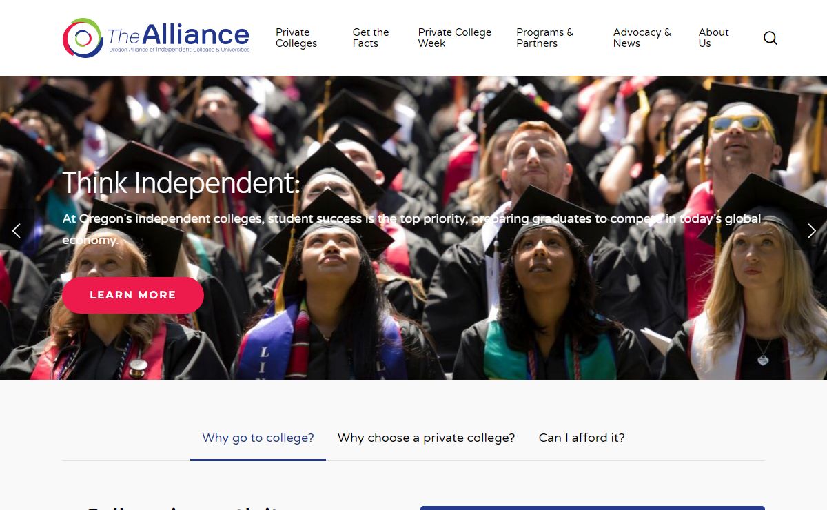 Oregon Alliance of Independent Colleges and Universities – Think Independent