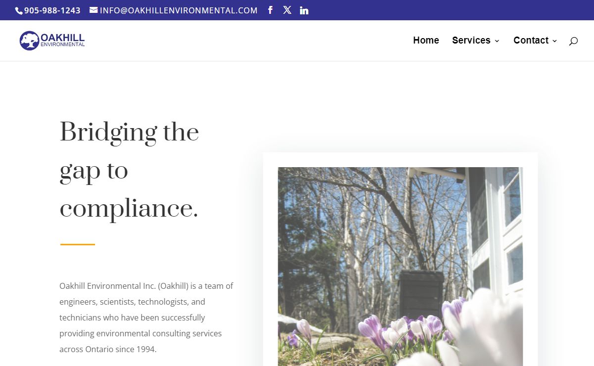 Oakhill Environmental | Bridging the gap to compliance.