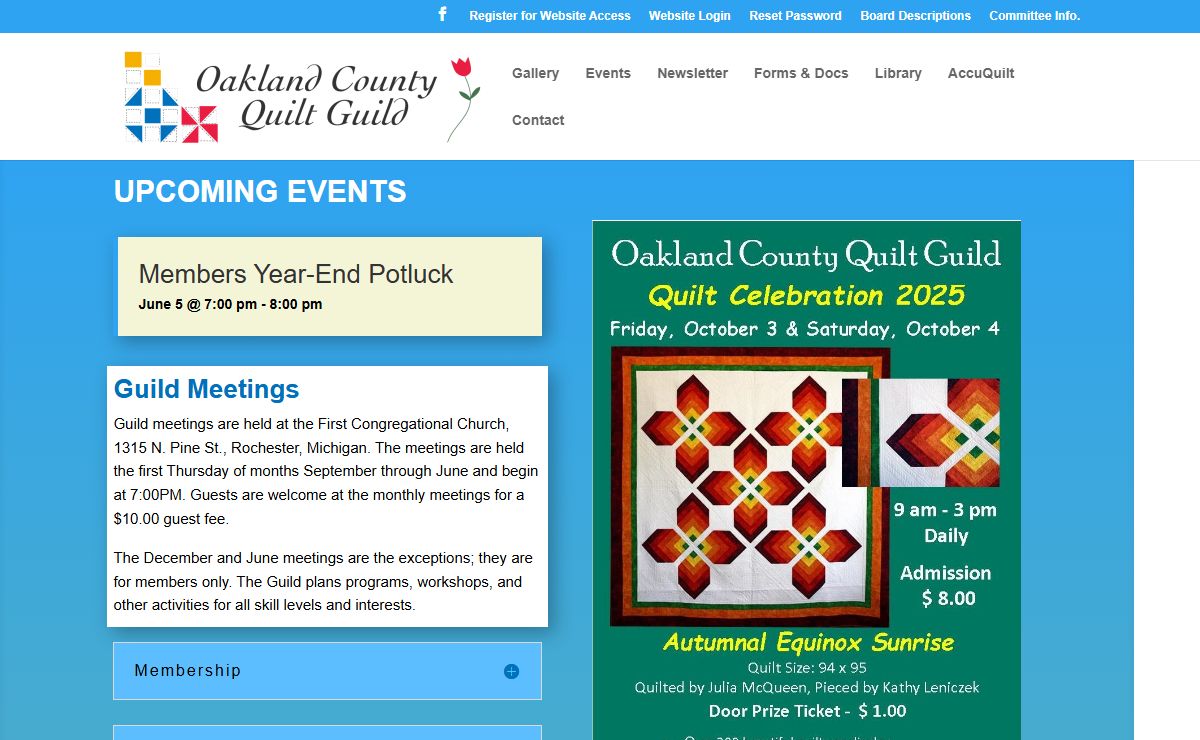 Oakland County Quilt Guild | Promoting the art of quilt making.