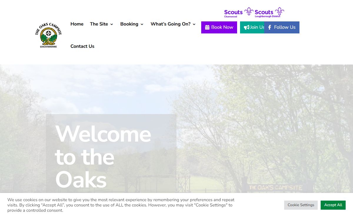 Welcome to the Oaks Scout Campsite - The Oaks Campsite