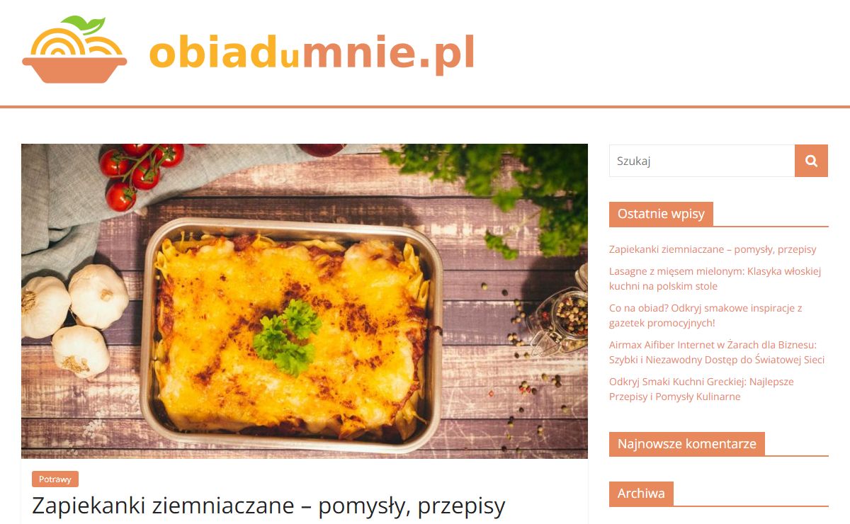 Obiad u mnie -