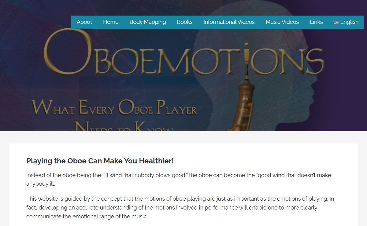 Oboemotions – What Every Oboe Player Needs To Know About The Body