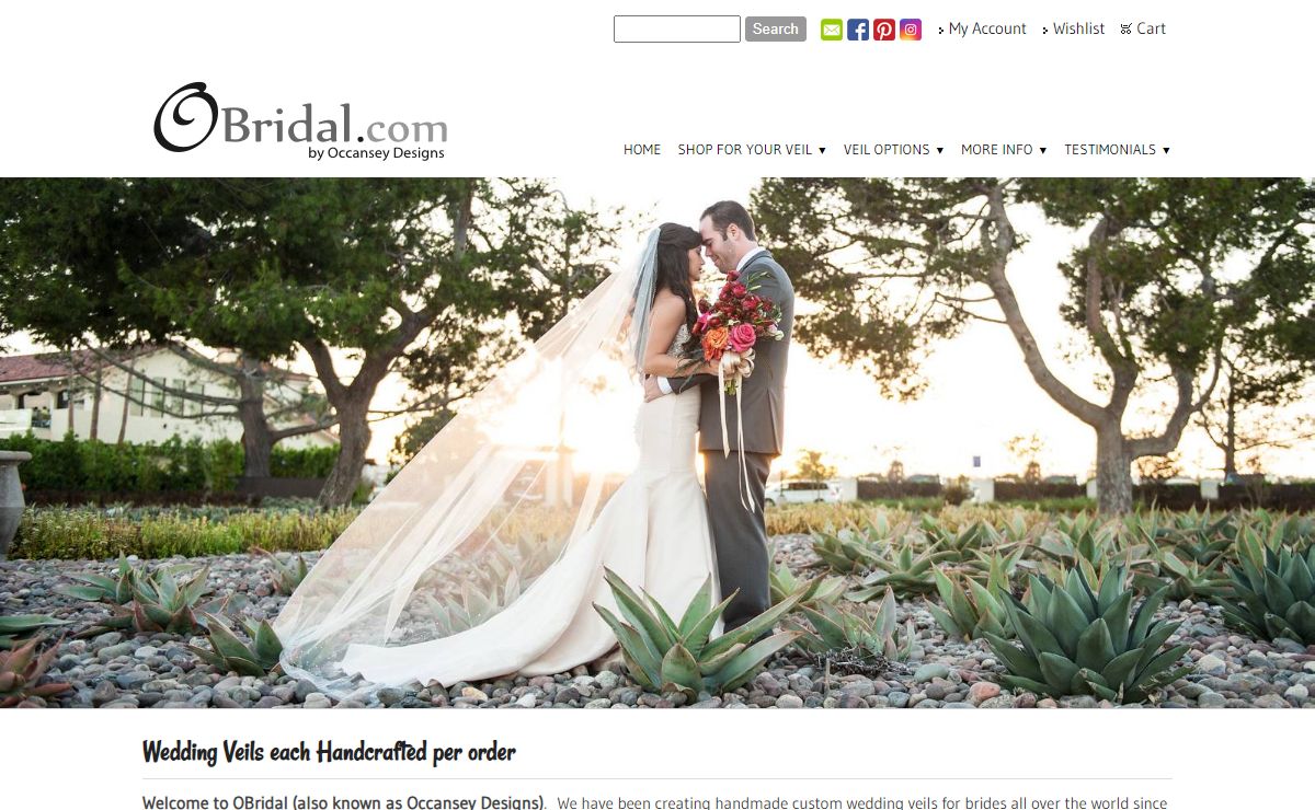 OBRIDAL Custom Wedding Veils - OBridal Custom Wedding Veils