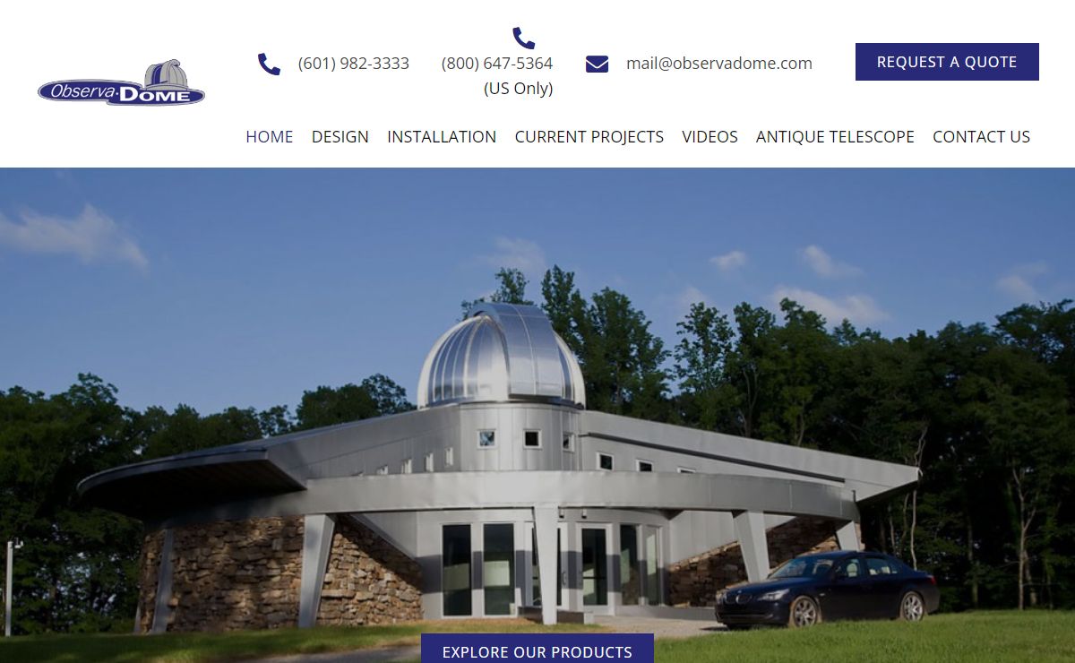 Manufacturer of Observatory Domes in Jackson, MS